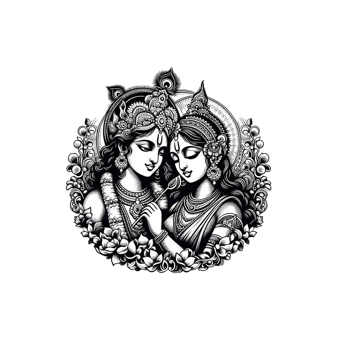 Radha Krishna 0.1 Sticker